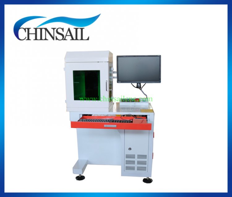 desktop fiber laser marking machine with protective cover